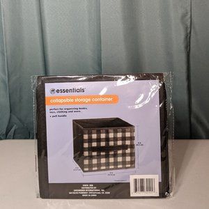 Black & White Collapsible Storage Container